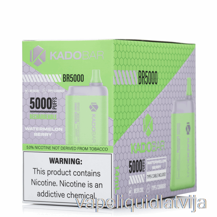 [5-pack] Kado Bar Br5000 Vienreizējās Lietošanas Vape šķidrums